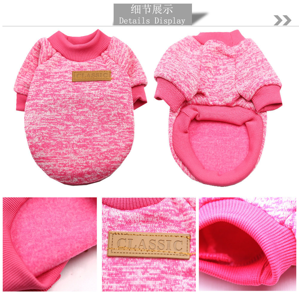 秋冬宠物毛线衣狗卫衣猫咪衣服猫服装狗狗用品泰迪比熊新年印花