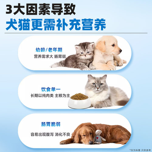 猫咪复合维生素200片猫狗营养补充多种维生素b猫用宠物类