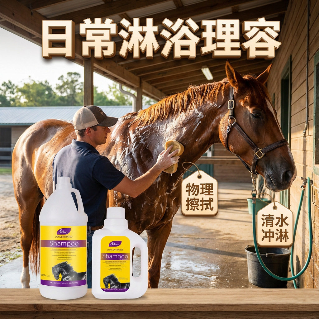 跨境赛恩斯宠物马用香波沐浴露 1L5L 马毛护理洗马毛护发马匹专用