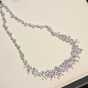 璀璨星云 海水akoya珍珠2-4mm项链轻奢优雅高级感锁骨链S925银