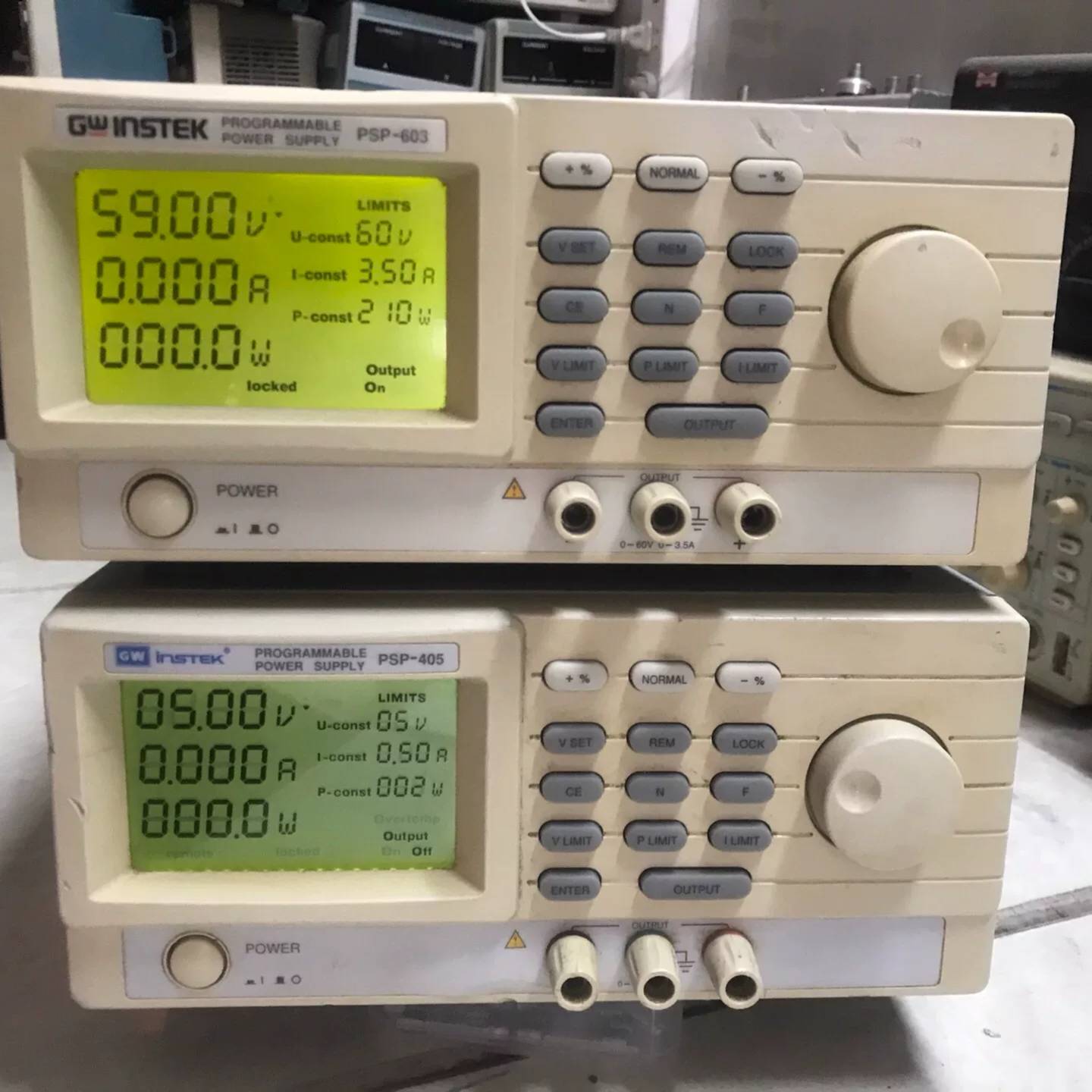 可议价两台台湾固纬PSP一405，603可编程电源40V一5