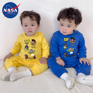 春秋玩具总动员巴斯光年婴儿服宝宝连体衣纯棉卡通爬爬服长袖可爱
