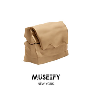 MUSEIFY 牛皮纸袋PU耳机壳 硬壳 苹果耳机 小红书爆款 防摔 原创设计 新品 小众潮流 耳机保护套 高级感