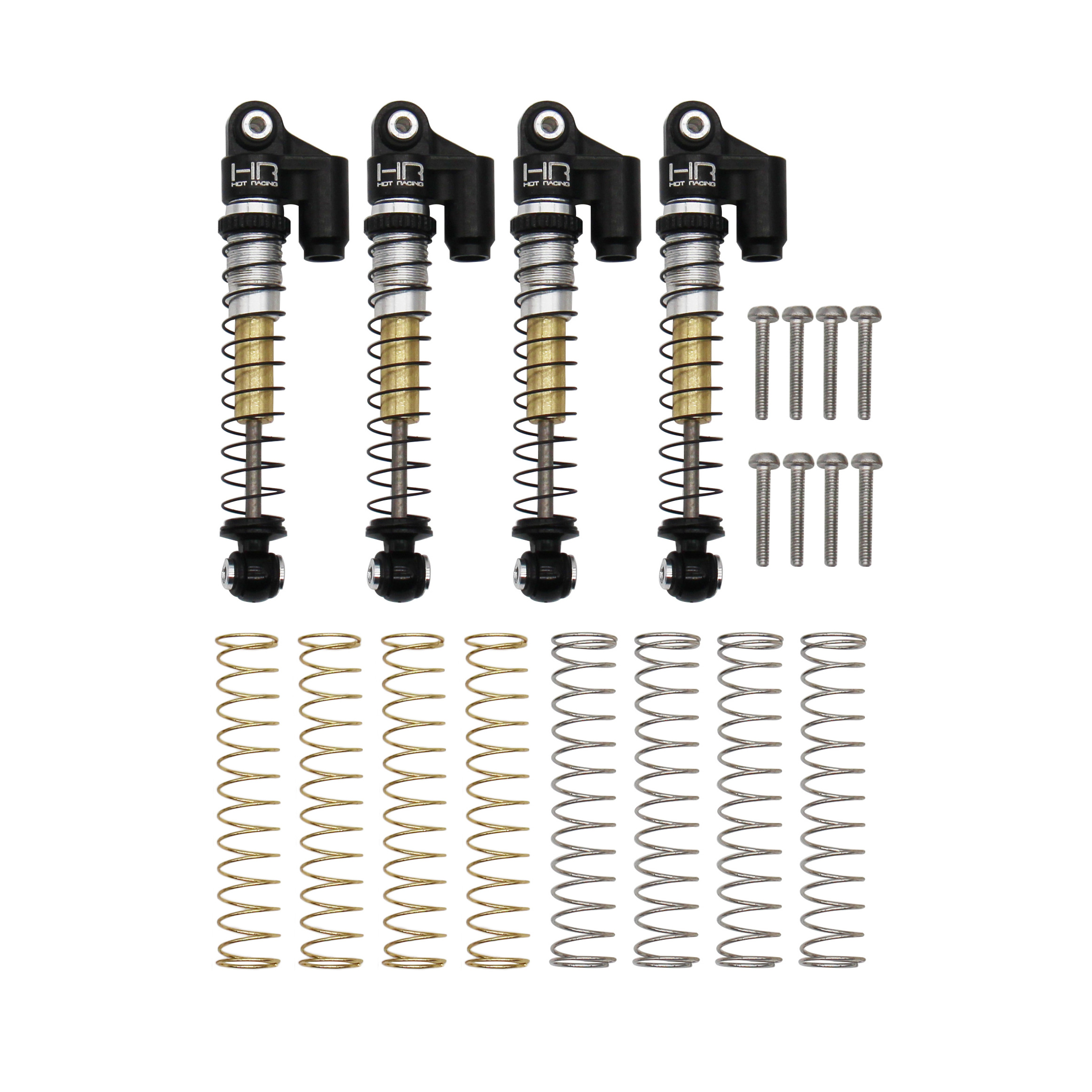 美国HR Axial SCX24 90081全金属大行程避震器一车份