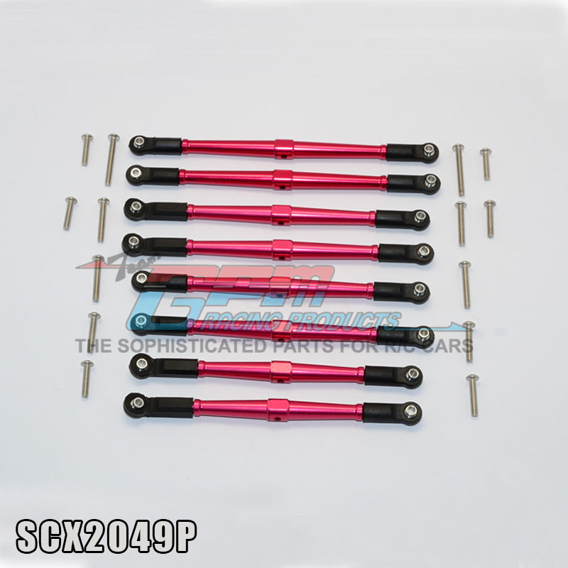 GPM  AXIAL SCX10 II 90046.47胶波脚+反牙加粗拉杆支撑架-1套8支