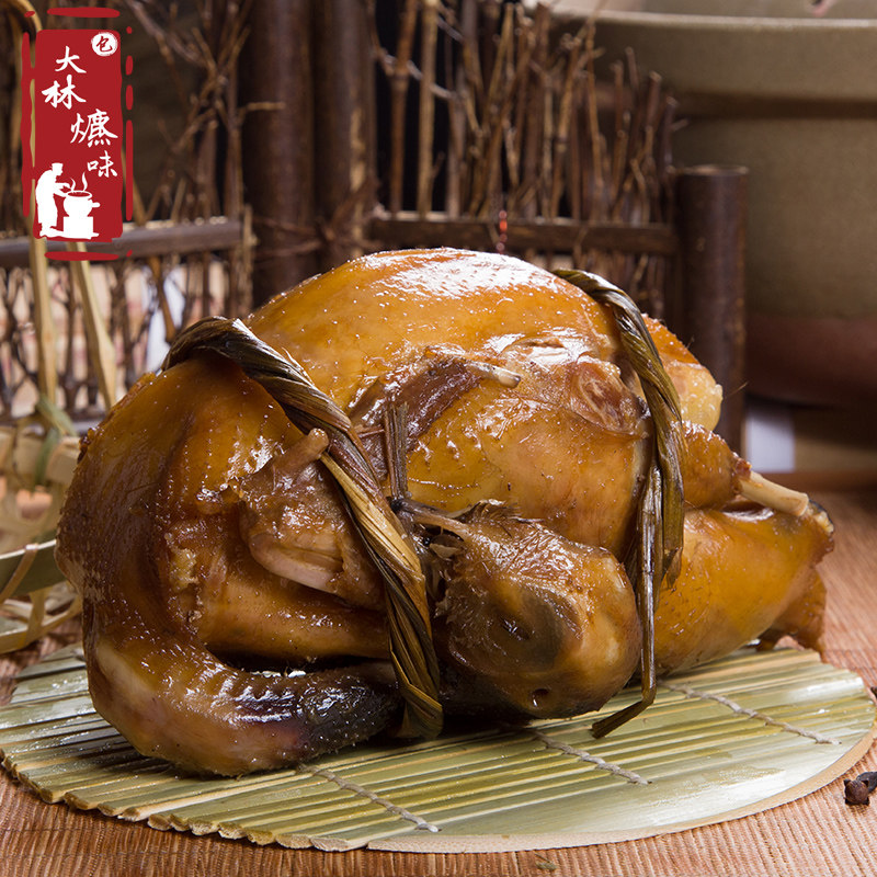 常熟杨园特产大林爊味店特色卤味爊山鸡手撕鸡现做熟食即食500g