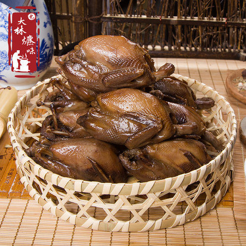 爊鹌鹑常熟杨园特产大林爊味土特产卤味现做熟食真空活杀现做