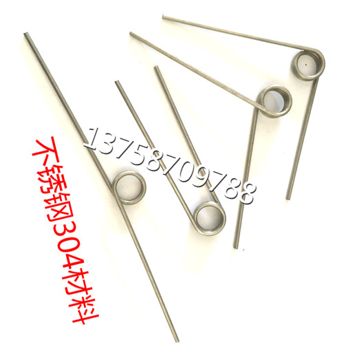 不锈钢304扭力v型簧旋转弹簧钢丝线径1.2mm角度90/180/270订做加