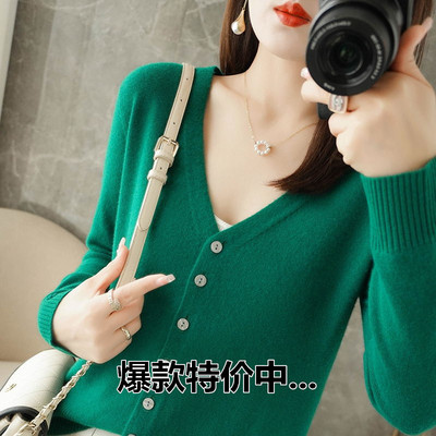 雪菲羊其他单排扣V领其他