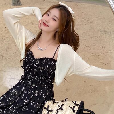 开衫外搭薄款坎肩防晒罩衫披肩