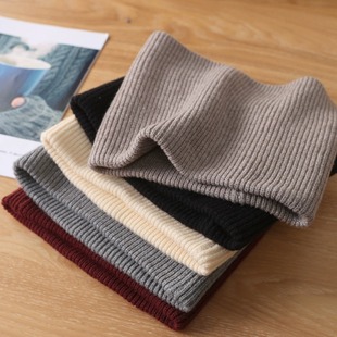 冬季羊绒围脖男女通用套头围巾脖套中老年防寒加厚保暖护颈椎假领