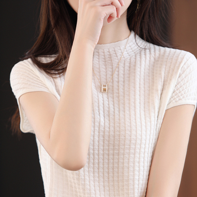 半高领上衣打底衫百搭背心