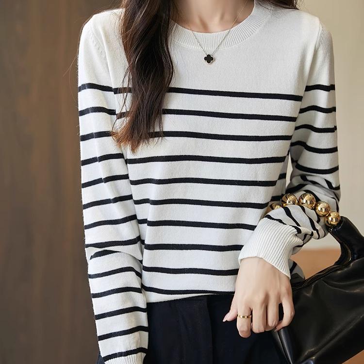 宽松显瘦长袖上衣洋气小衫