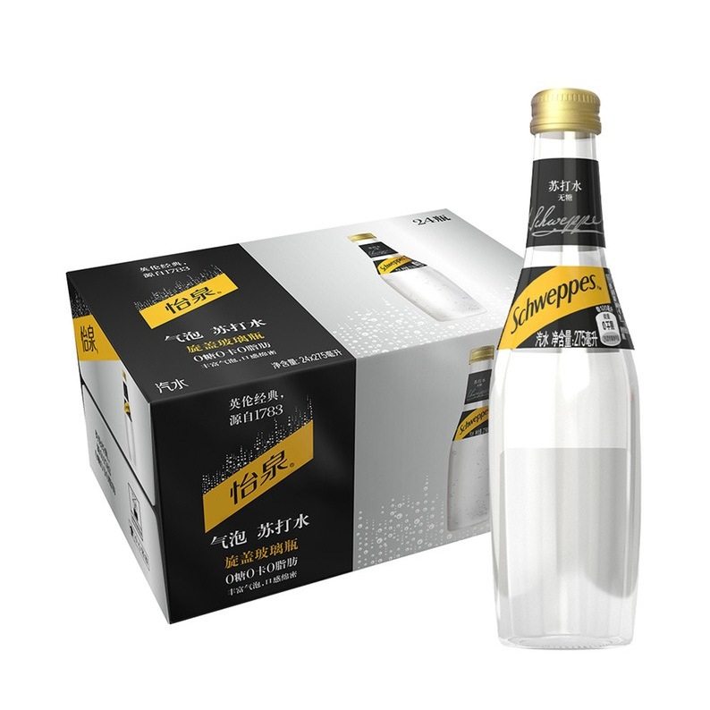 怡泉 气泡苏打水275mL*24气泡清冽口感休闲特调社交聚餐清凉解渴,咖啡/麦片/冲饮,气泡水,淘宝优惠券,粉丝福利购,淘宝优惠卷