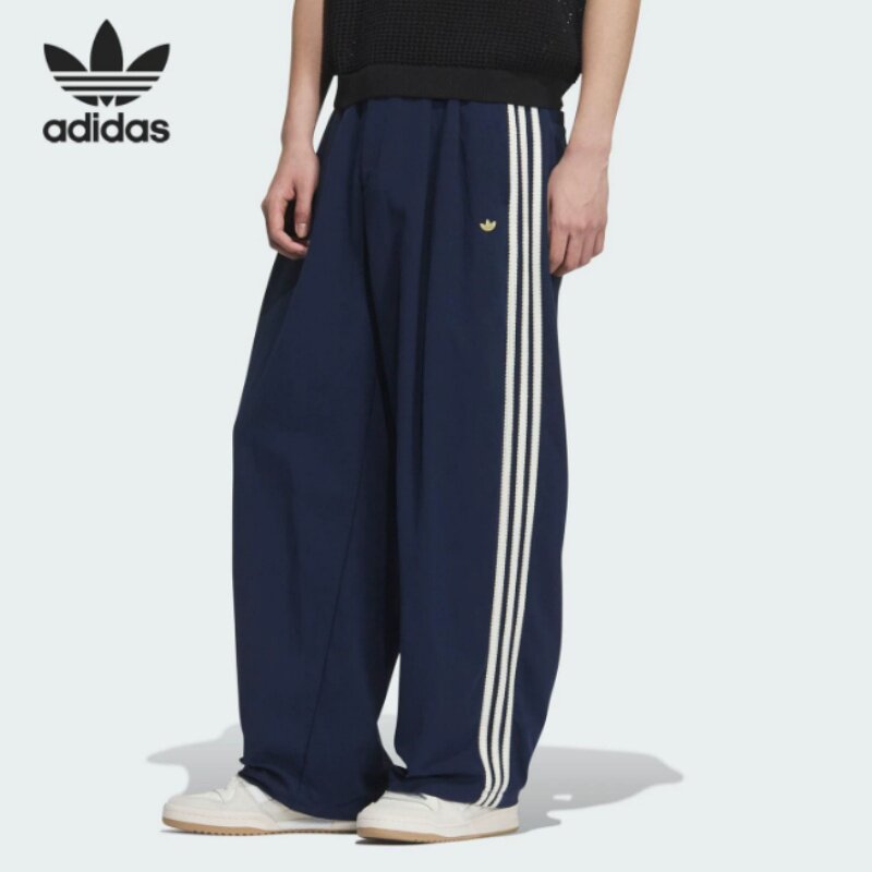 adidas运动工装裤男款宽松中腰