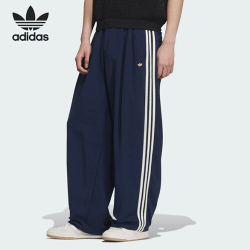 adidas运动工装裤男款宽松中腰