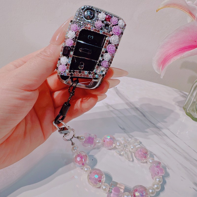 大众朗逸车钥匙套女士专用可爱风