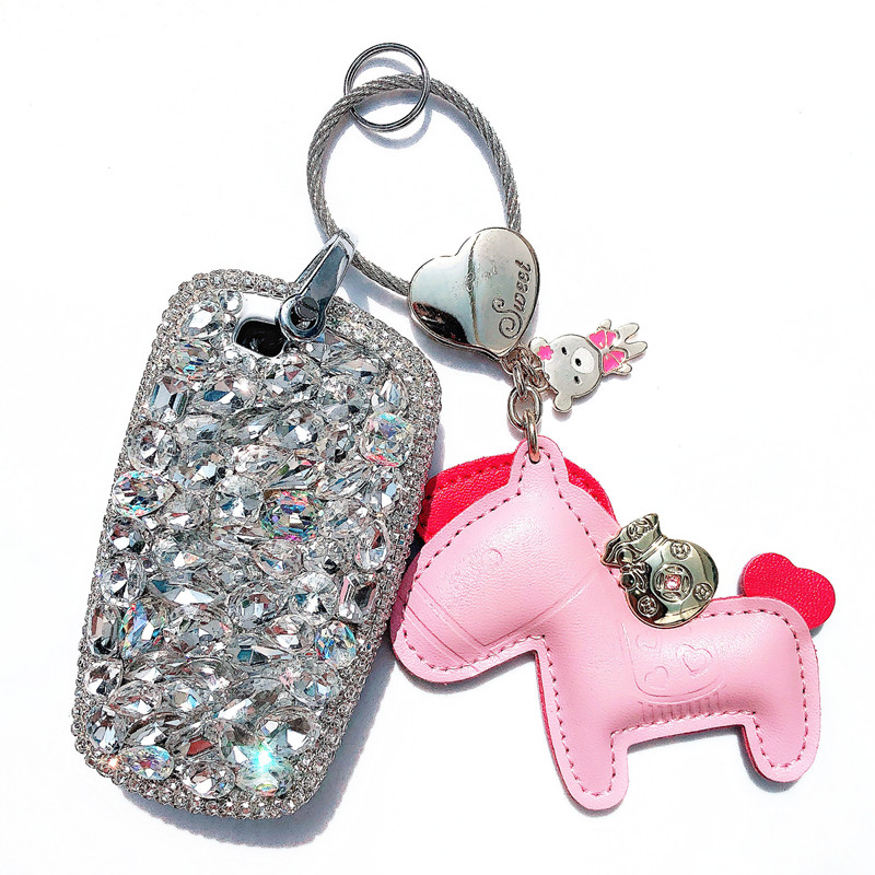 老款宝马3系钥匙套简约镶钻个性