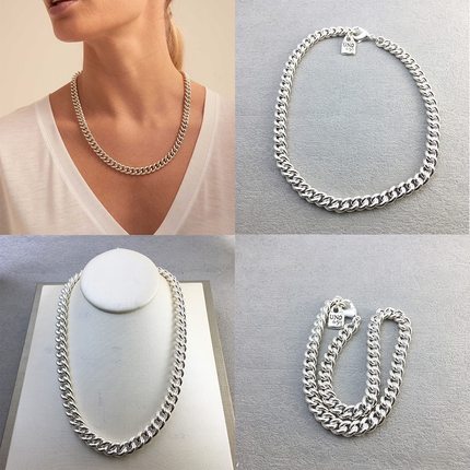 西班牙UNOde50轻奢复古素链项链女小众简约气质