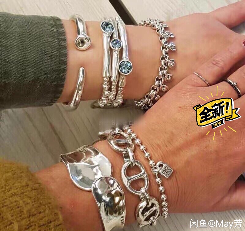 西班牙专柜品质UNOde50穗穗珍珠手链纯手工 灵动个性 超高A版