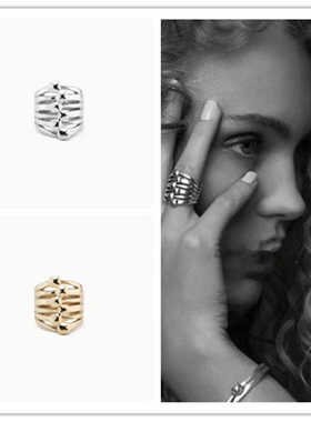 男女情侣款跨境电商钉子戒指欧美