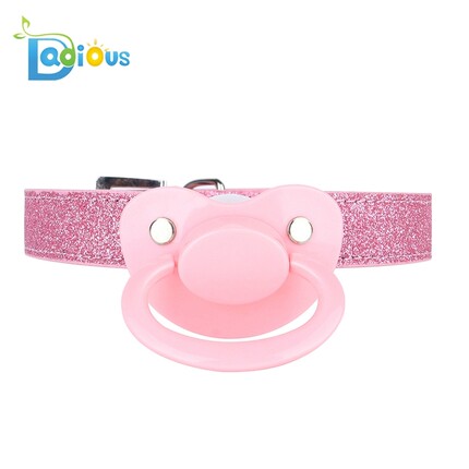 大朵ABDL成人堵嘴奶嘴皮带72cm Pacifier Gags DDLG堵嘴