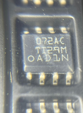 FET输入运放  TL072ACDR 丝印072AC  贴片SOP-8 原装正品