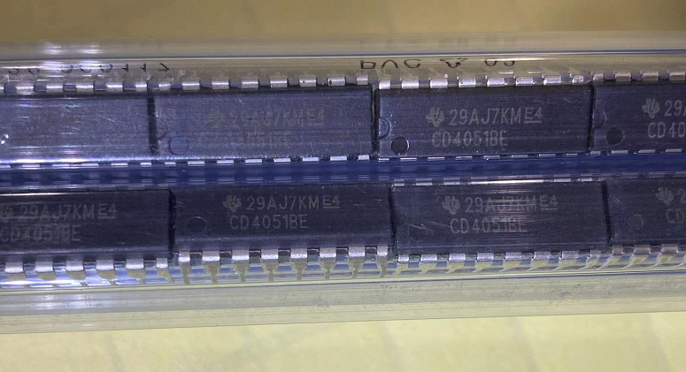 原装正品 cd4051be 封装dip-16 直插模拟开关多路复用器