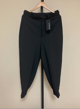 Neil Barrett Slouch Fit 男士 黑色羊毛吊裆九分裤 正品现货