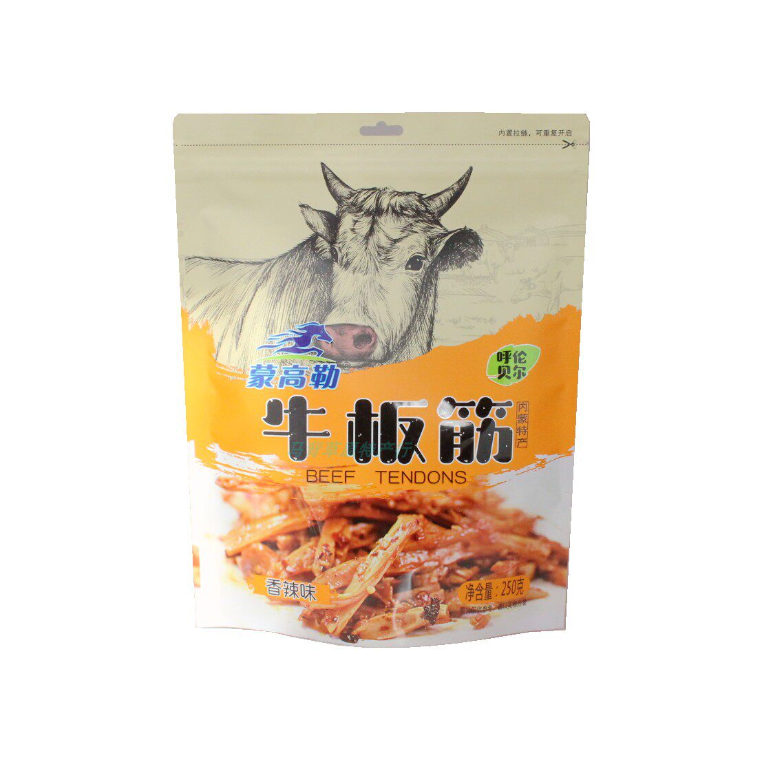 内蒙古呼伦贝尔特产牛板筋蒙高勒香辣烧烤卤味零食独立包装包邮