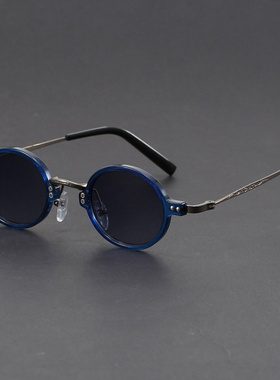 日系匠造级小圆形墨镜脸小福音