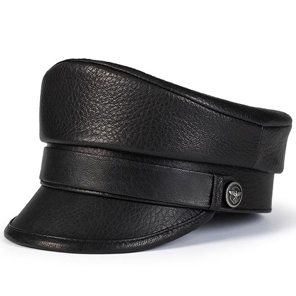 春秋英伦复古真皮帽子男中老年羊皮平顶帽机车哈雷短檐贝雷船长帽,服饰配件/皮带/帽子/围巾,帽子,淘宝优惠券,粉丝福利购,淘宝优惠卷