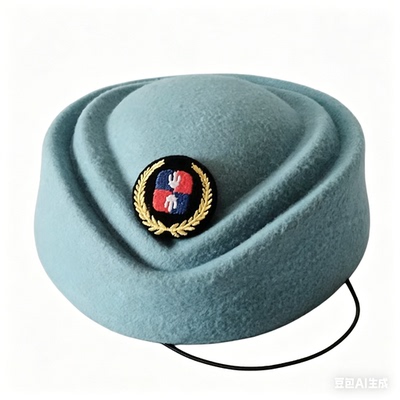 海航空空姐制服职业装女款帽空姐帽子英伦礼仪帽星华工作影楼演出