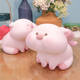 防摔耐用可爱蝴蝶结小猪存钱罐儿童摆件搪胶可存可取储蓄罐礼物