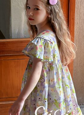 童装棉布裙子女童2024熙熙夏季新款公主裙礼服连衣裙超仙可爱女孩