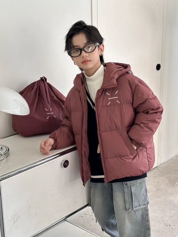 童装羽绒服2025新款儿童冬季加厚保暖白鸭绒短款外套上衣