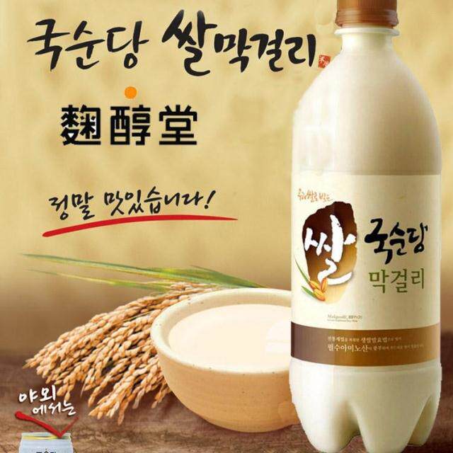韩国进口麹醇堂马格里碳酸米酒750ml玛格丽月子米酒米酿764
