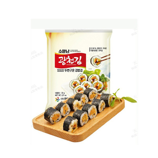 韩国进口广川寿司海苔10枚烤紫菜片22g韩式紫菜包饭用烤海苔片181