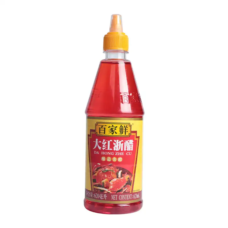 百家鲜大红浙醋620ml 家用食用烤鸭 上色红醋泡萝卜栗水果 泡菜吞