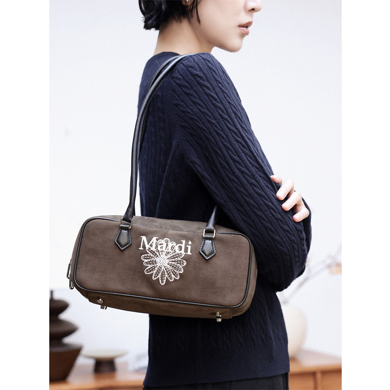 KAKA欧单客订丝绒拉链时髦复古单肩腋下手提波士顿保龄球包小包女,箱包皮具/热销女包/男包,通用款女包,淘宝优惠券,粉丝福利购,淘宝优惠卷