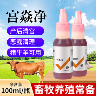 兽用宫炎净母猪用清宫宝产后保健套餐子宫牛羊母畜缩短产期清宫液