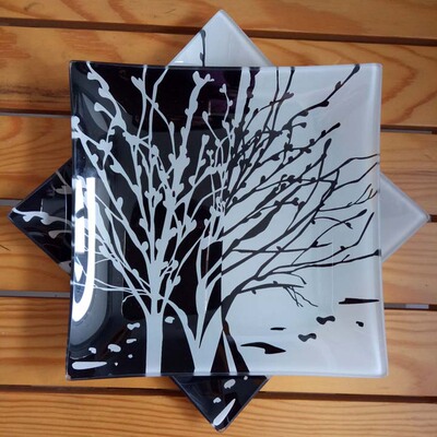 钢化玻璃酒吧坚果盘