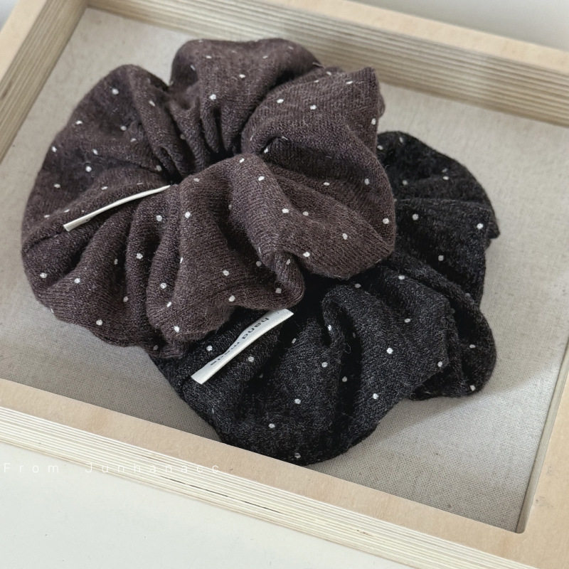 复古波点针织大肠发圈秋冬时尚点点发绳气质百搭扎头绳发饰,饰品/流行首饰/时尚饰品新,发饰,淘宝优惠券,粉丝福利购,淘宝优惠卷