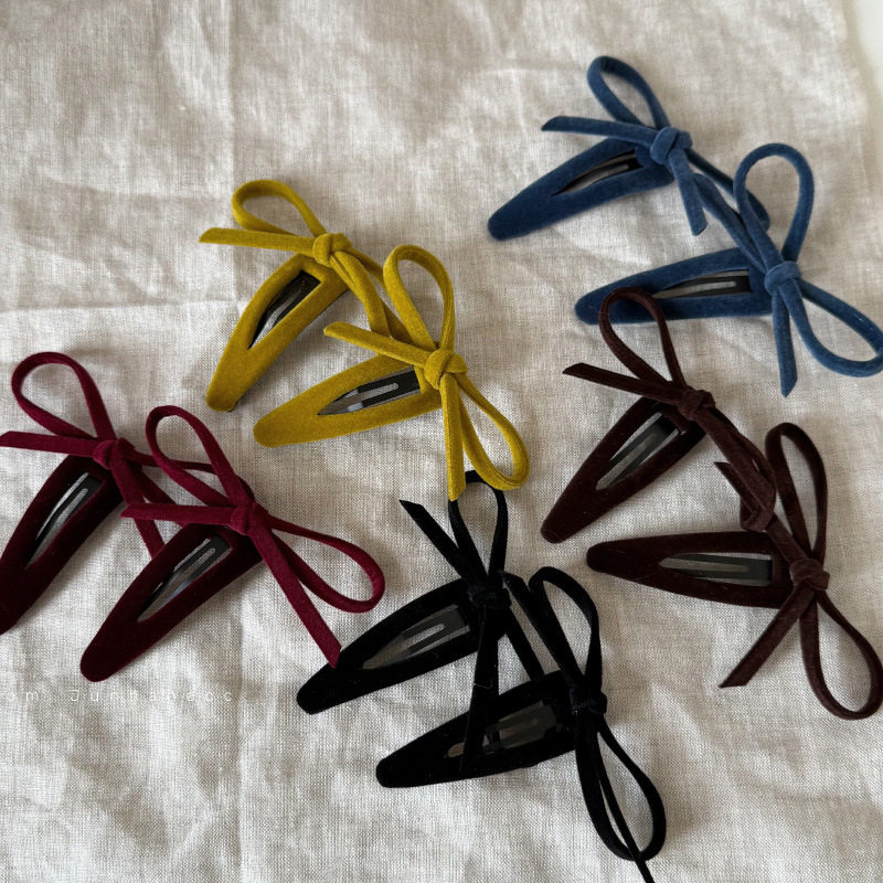 复古丝绒蝴蝶结BB夹百搭少女质感发夹扎头发绳刘海侧边发饰,饰品/流行首饰/时尚饰品新,发饰,淘宝优惠券,粉丝福利购,淘宝优惠卷