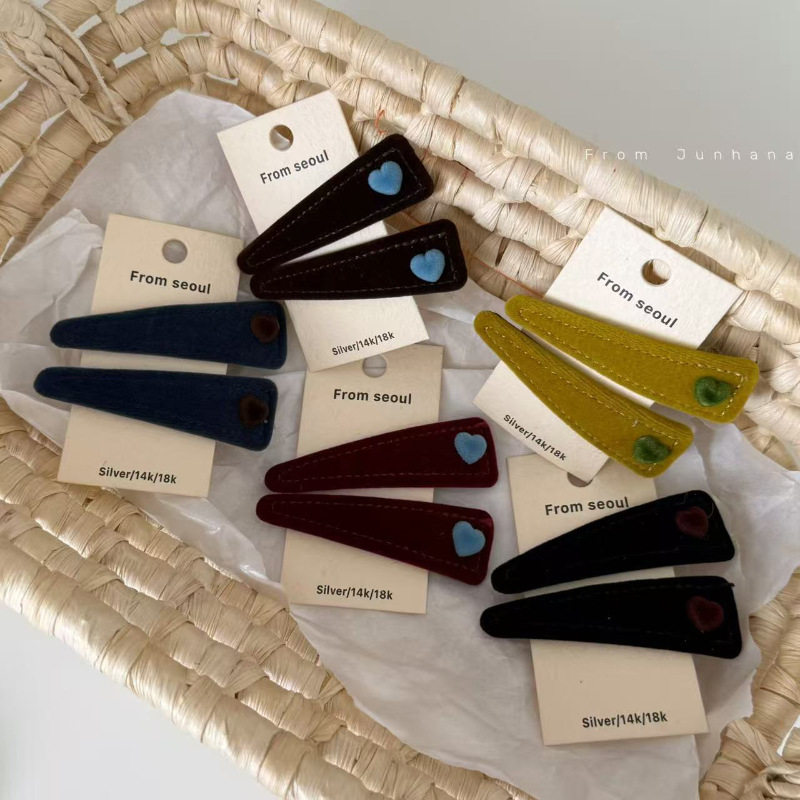 韩国秋冬2026新款植绒爱心bb夹发夹女法式时尚复古刘海夹前额发饰,饰品/流行首饰/时尚饰品新,发饰,淘宝优惠券,粉丝福利购,淘宝优惠卷