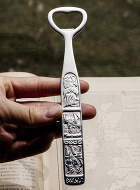 18-10不锈钢{SAGA萨迦古挪威英雄传说}复古浮雕开瓶器啤酒起子