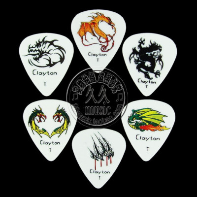 买15免邮◆正品 吉他拨片 Clayton Fire Breathers烈焰邪龙
