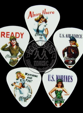 买15免邮四皇冠正品◆Clayton American Hotties美国丽人吉他拨片