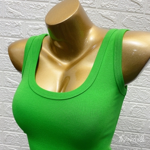 多色大U领宽肩带弹力紧身背心吊带 INS超火简约基础款 自留款