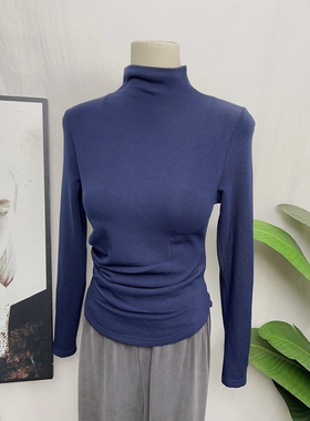 chao好穿系列~软糯大弹力半高领打底衫女修身长袖T恤内搭上衣秋冬